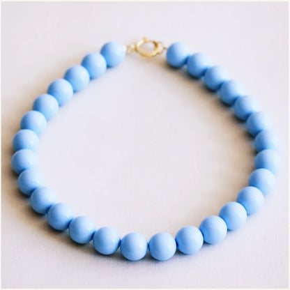 Kralenketting XXL - lichtblauw