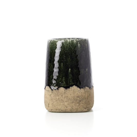 De Moss Conische Plantenbak - Betongroen - M