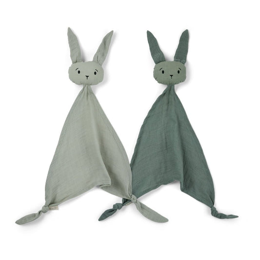 Nuuroo Ado Knuffeldoekje – 2-pack – Lichtgroen / Warmgroen