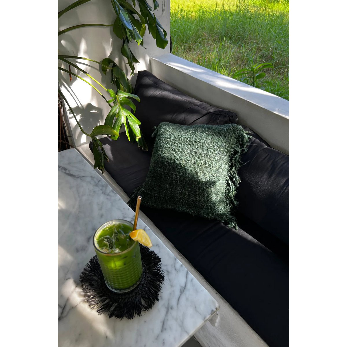 The Oh My Gee Kussenhoes - Bosgroen - 60x60 – Bazar Bizar Living (foto 3 van 6)