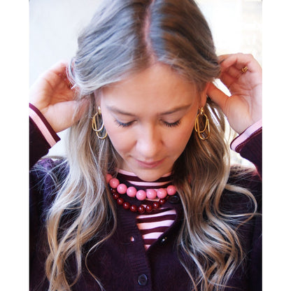 Kralenketting XXL - roze