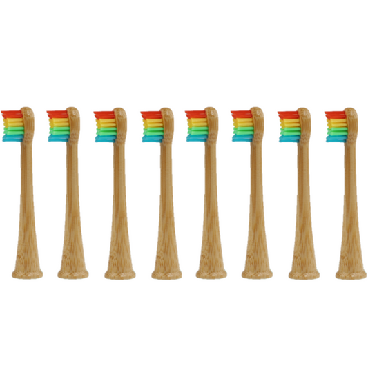 Bamboe Opzetborstels Kids – Philips Sonicare | 8 stuks | Rainbow
