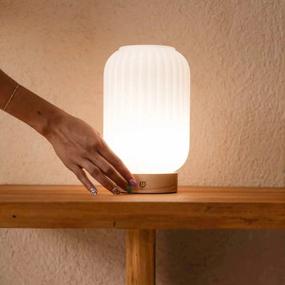 Lilly lichtbruine oplaadbare lamp