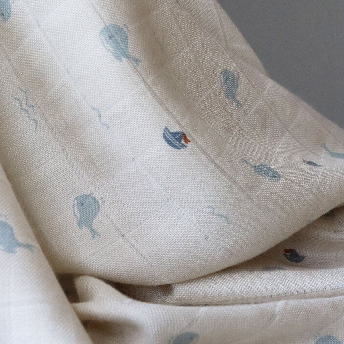 Bamboe mousseline inbakerdoeken – 2 stuks – Ocean