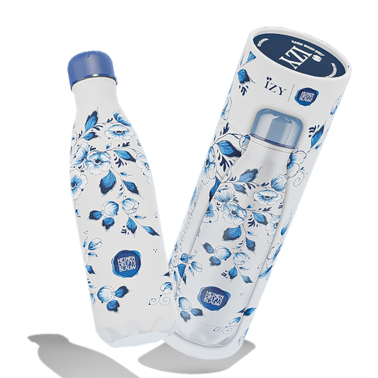 IZY Thermosfles – Heinen Delfts Blauw Blossom – 500ML