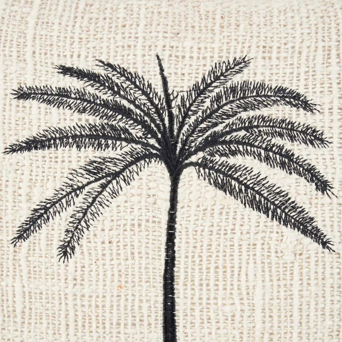 De Gili Palm Kussenhoes - Natuurlijk Zwart – Bazar Bizar Living (foto 6 van 8)