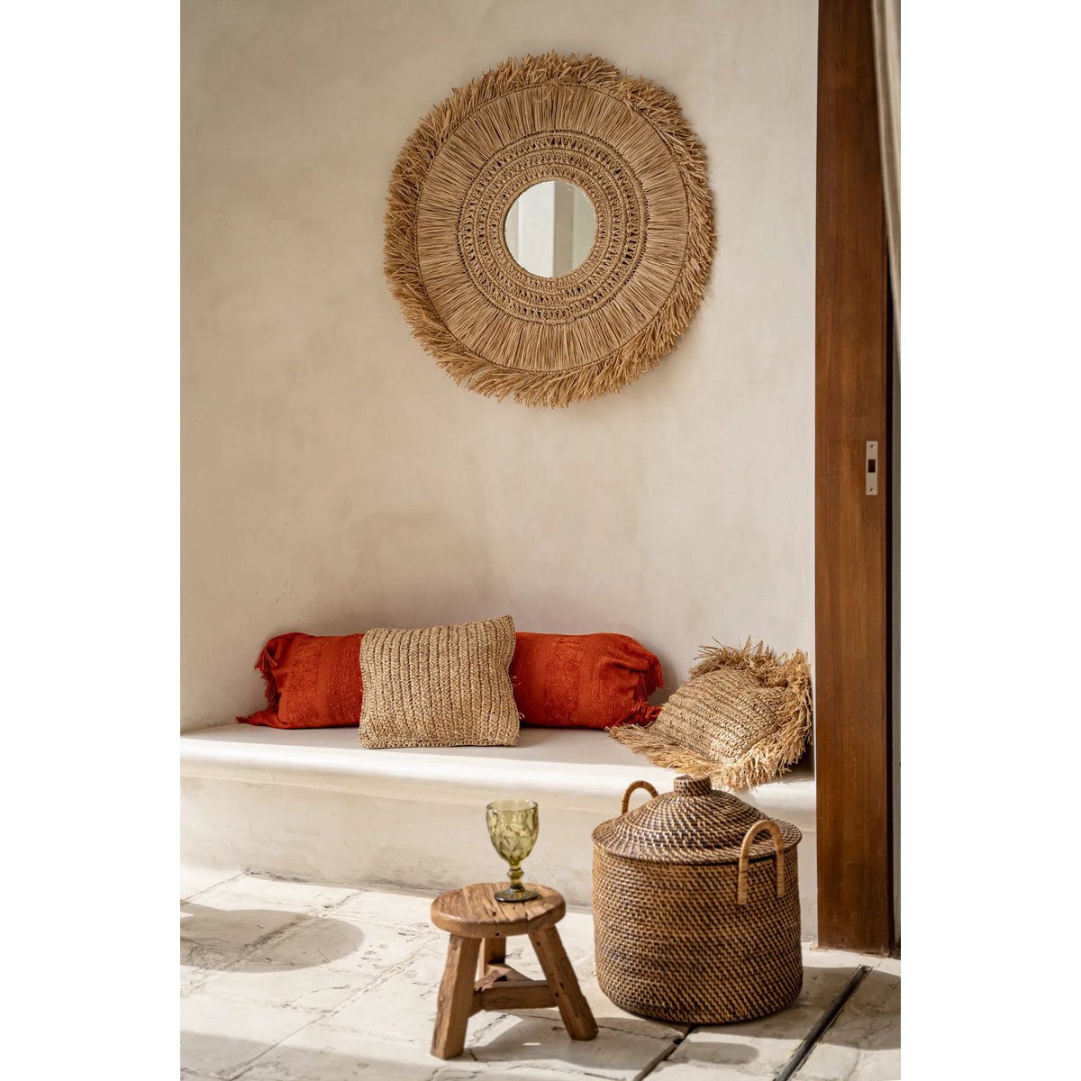 De koloniale handvattenmand - natuurlijk bruin – Bazar Bizar Living (foto 2 van 7)