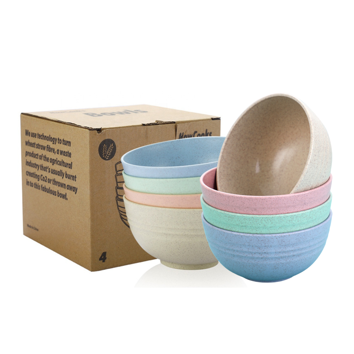 Green-Goose Bio-based Kommen – Set Van 8