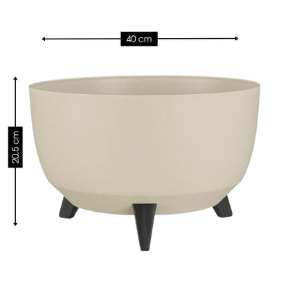 Plantenbak buiten Doppio Beige