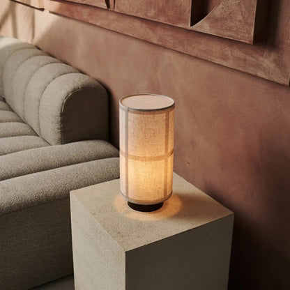 Sakura Donkerbruine Tafellamp | Linnenmix Schaduw & Stijlvolle Verlichting
