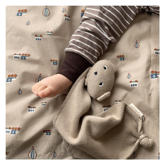 Mathilde gebreide knuffeldoekje – biologisch katoen