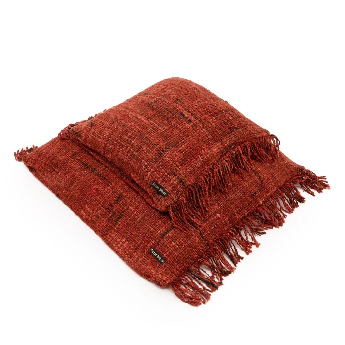 The Oh My Gee Kussenhoes - Kersenrood - 40x40 – Bazar Bizar Living (foto 3 van 3)