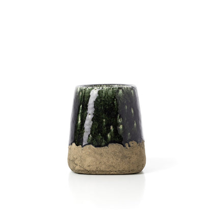 De Moss Conische Plantenbak - Betongroen - S