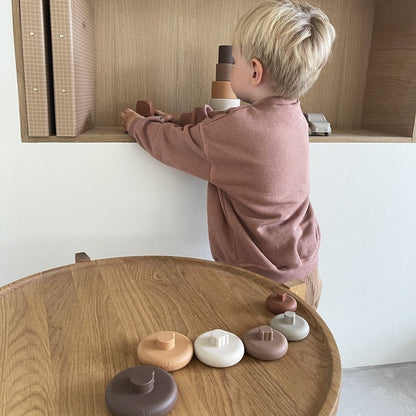 Sasha Siliconen Activiteitenspeeltje – Bruine Kleurenmix