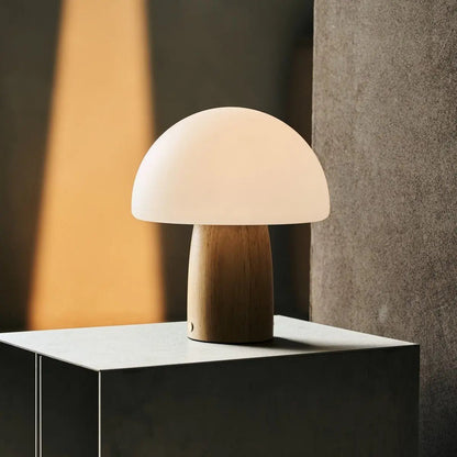 Mia Lichtbruine stijlvolle oplaadbare tafellamp