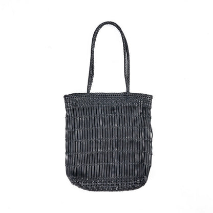 De haute tote tas - zwart