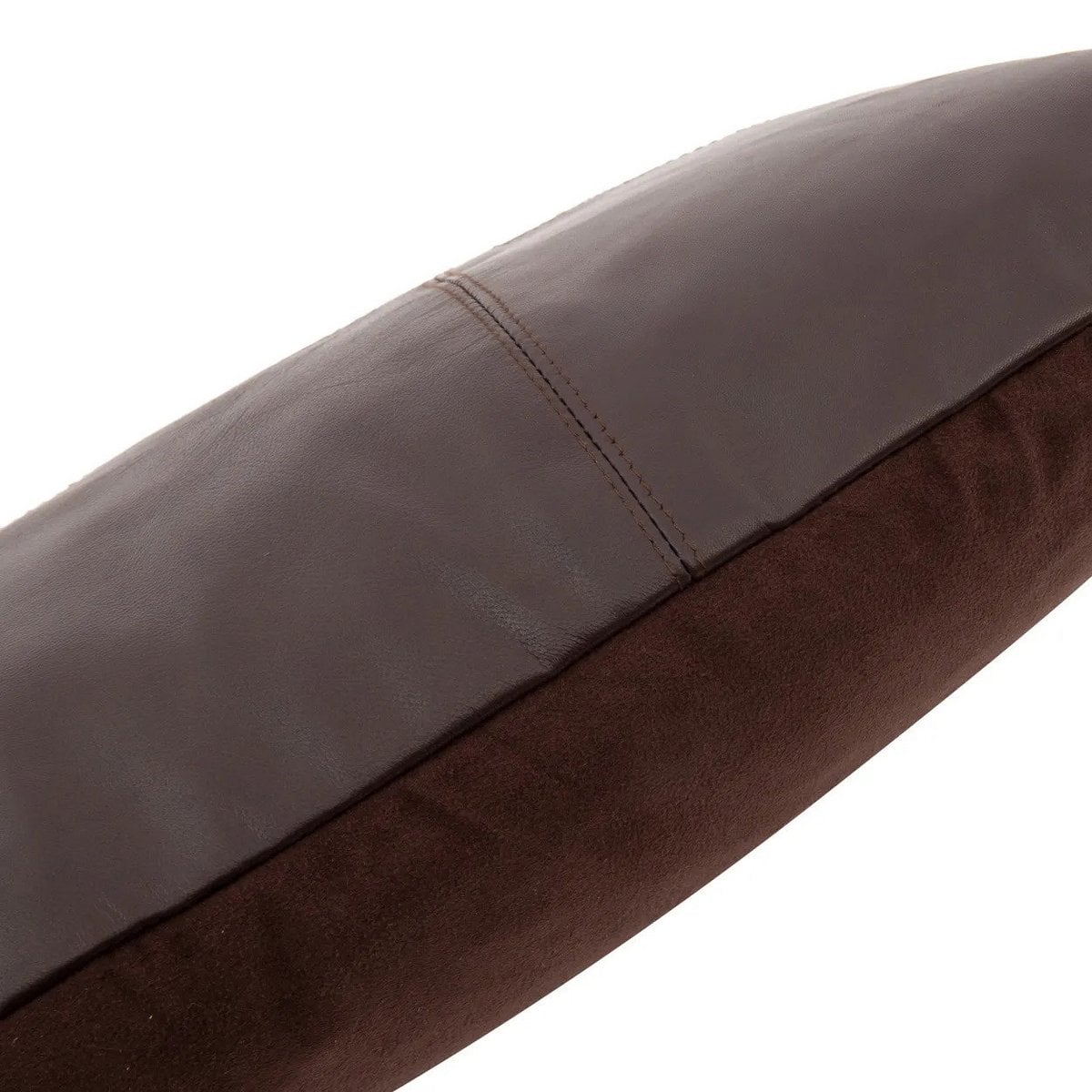 De leren kussenhoes met zes panelen - Choco - 30x50 – Bazar Bizar Living (foto 3 van 3)
