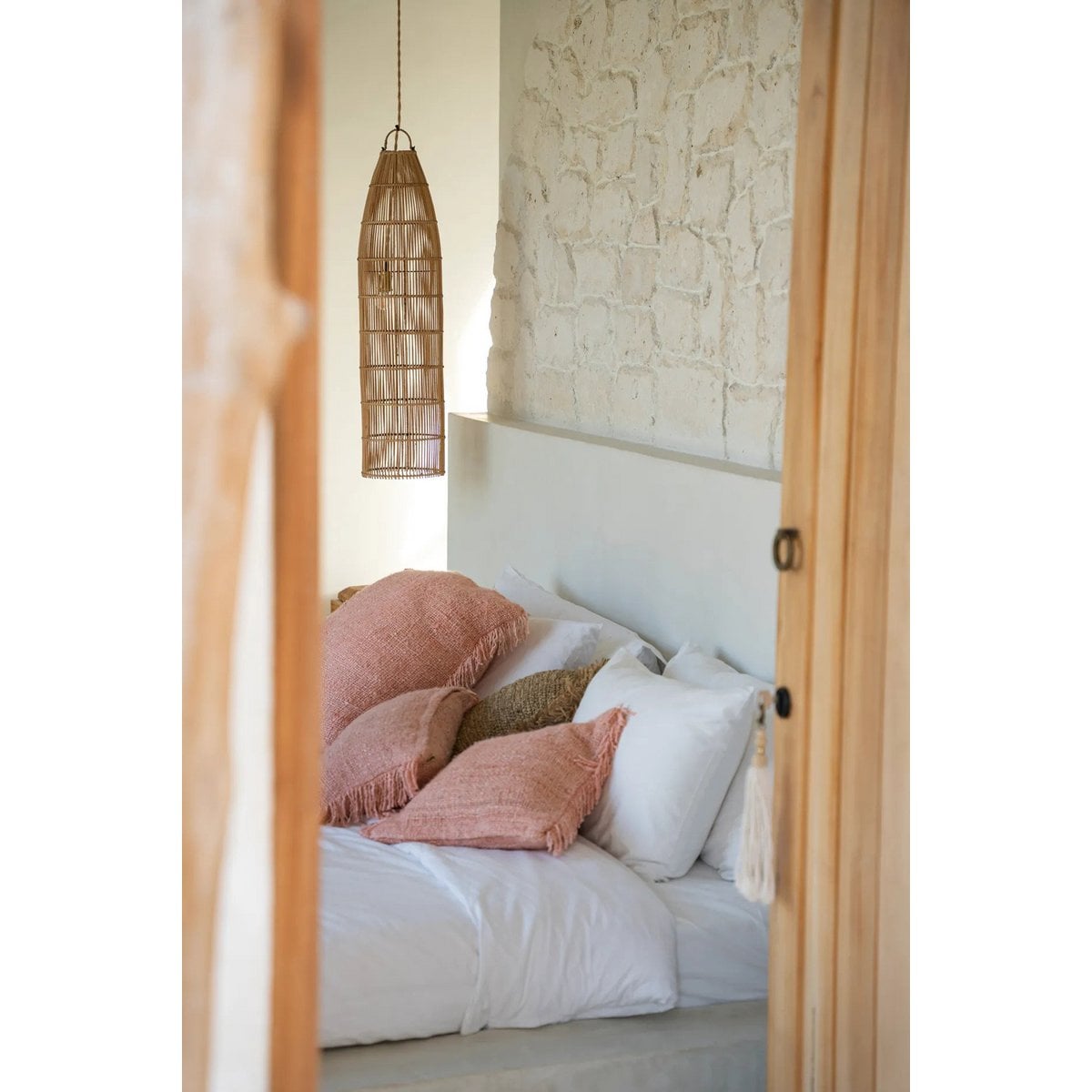 The Oh My Gee Kussenhoes - Zalmroze - 40x40 – Bazar Bizar Living (foto 2 van 6)