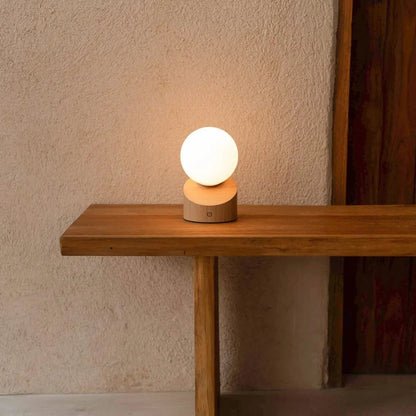 Morris lichtbruine oplaadbare lamp