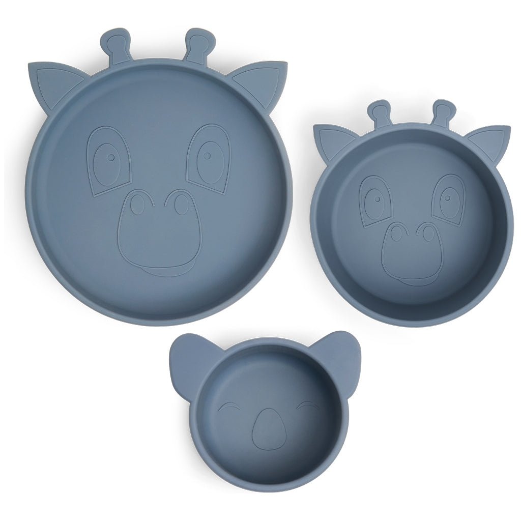 Nuuroo Benni Siliconen Dinerset 3-Pack Beringzee