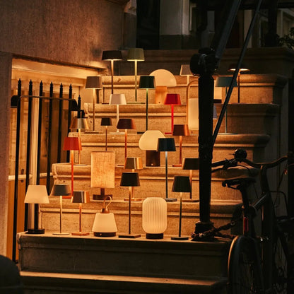Yce Lichtbruine oplaadbare houten lamp
