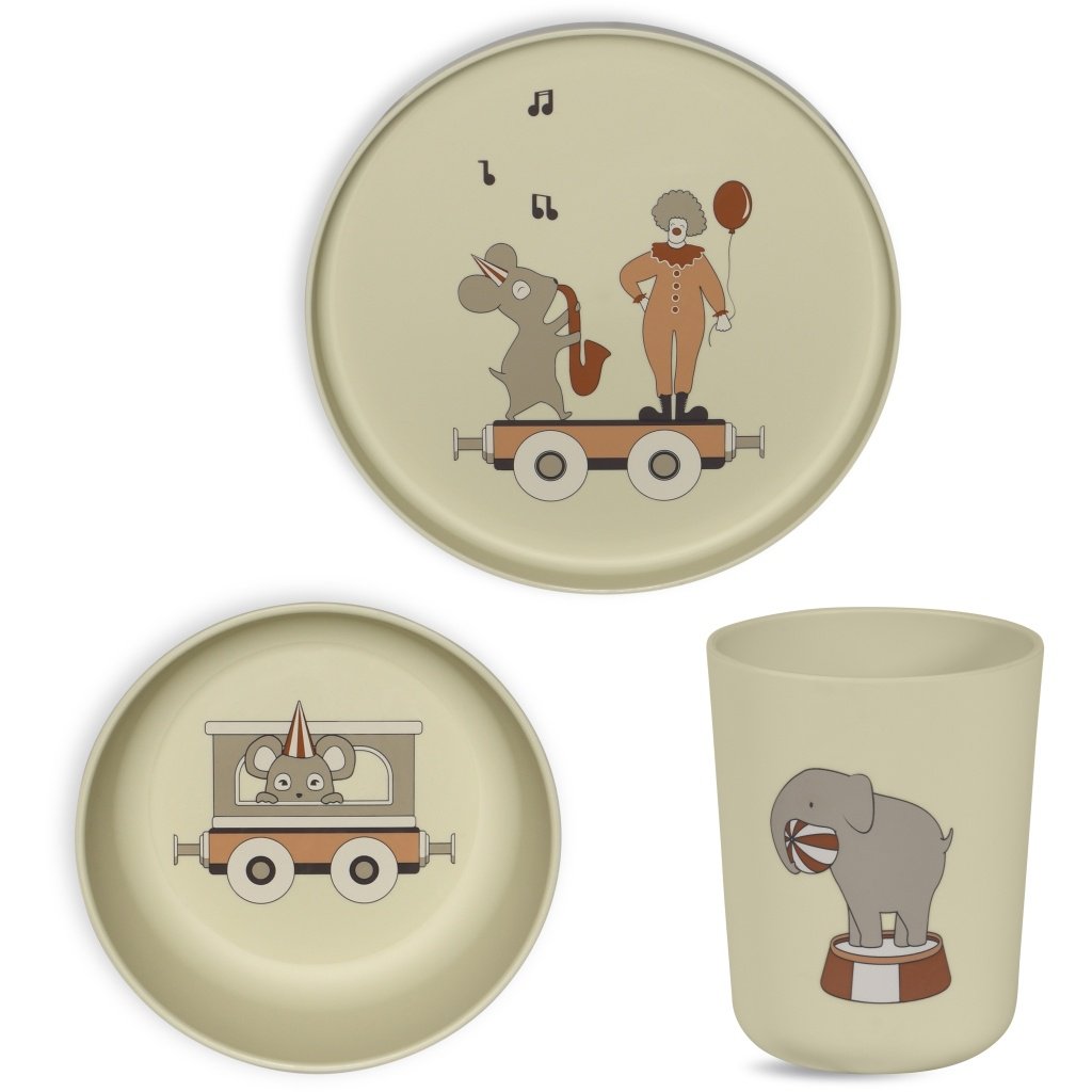 Nuuroo Milas Bioplastic Dinerset 3-Pack (PLA)