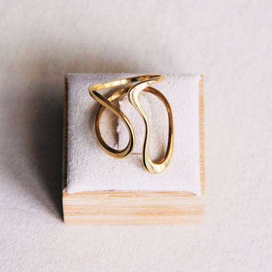 Statement Retro Ring – Goud