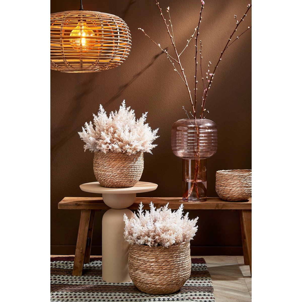 Plantenmand Jorck Lichtbruin – Mica Decorations (foto 4 van 5)
