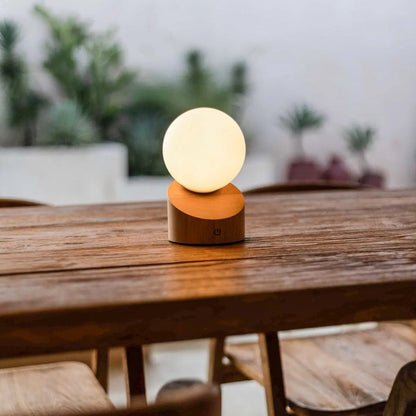 Morris lichtbruine oplaadbare lamp