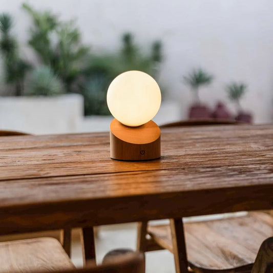 Morris lichtbruine oplaadbare lamp