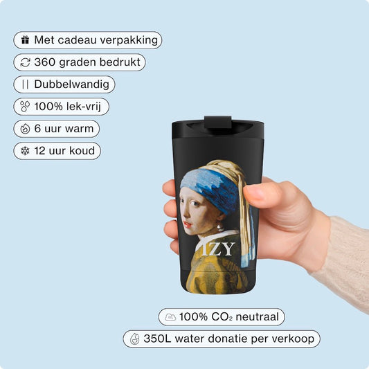 IZY Thermosmok – Meisje met de Parel – 350ML