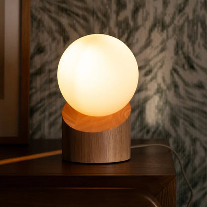 Quin Lichtbruine Houten Lamp