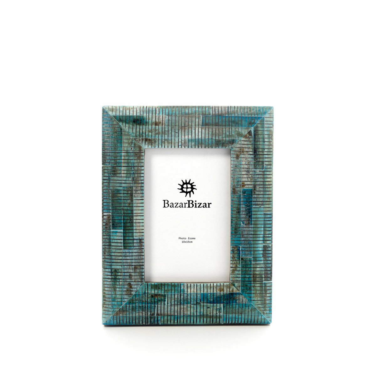 Het Ocean Ripple Frame - Turkoois - 10x15 – Bazar Bizar Living