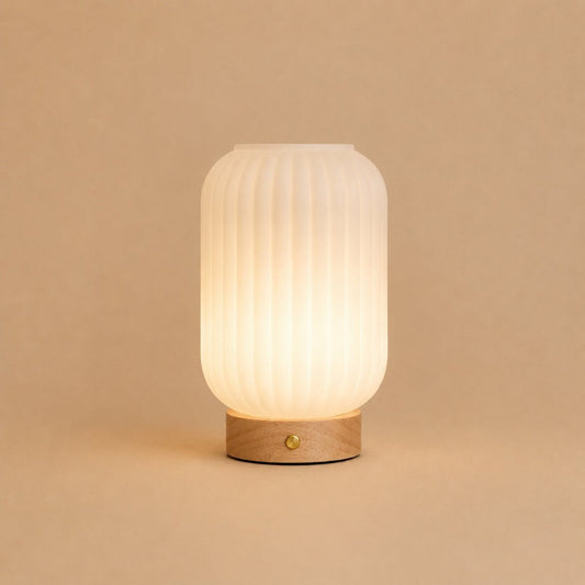 Lilly lichtbruine oplaadbare lamp