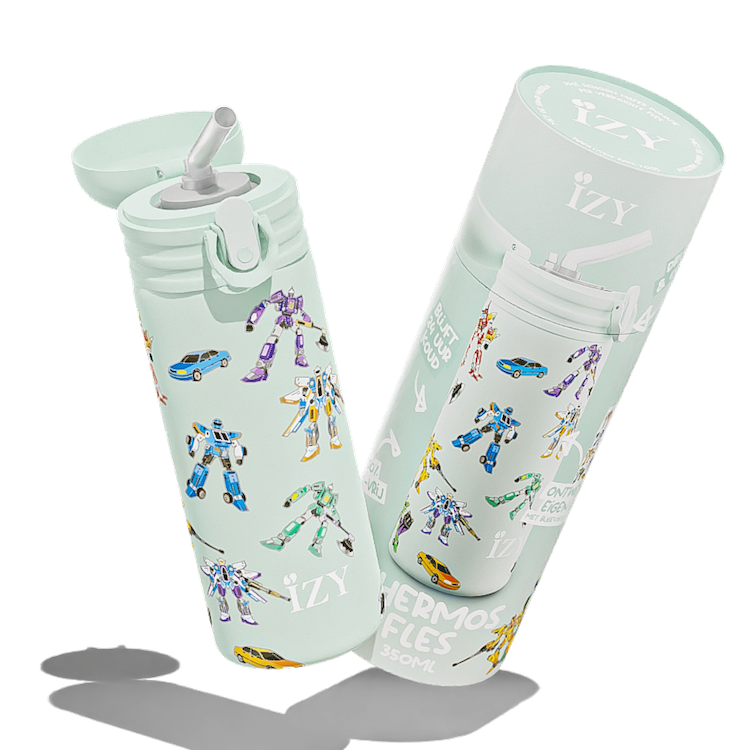 IZY Kids Thermosfles – Green Transformers – 350ML