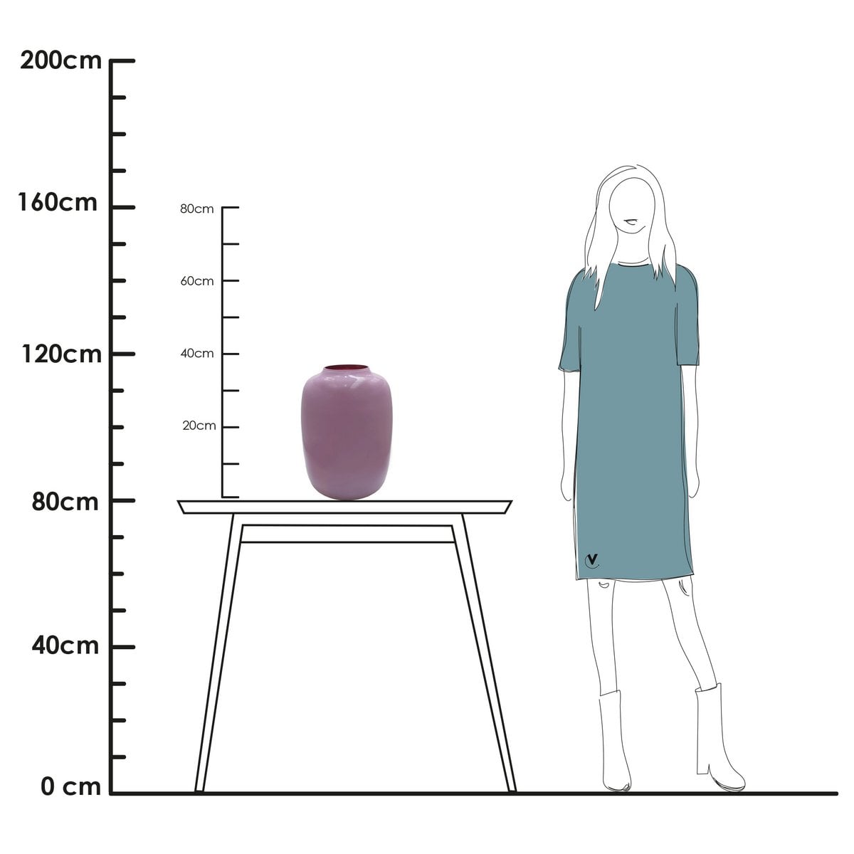 Vaas - Artic light pink – Vase The World (foto 5 van 7)