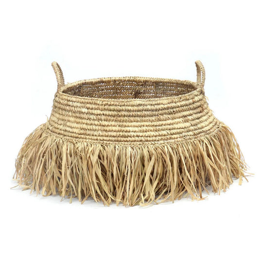 De raffia luxe manden - natuurlijk - groot