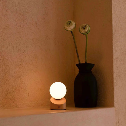 Morris lichtbruine oplaadbare lamp