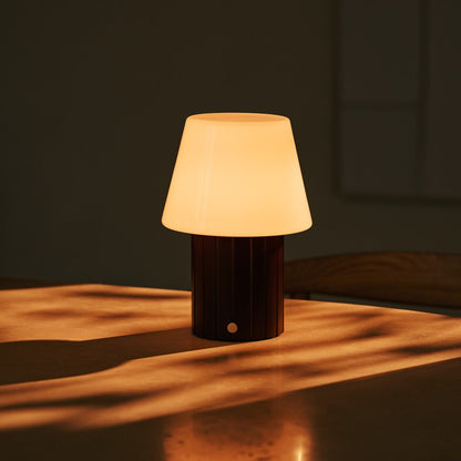 Lex Dark Brown Rechargeable Table Lamp | Stylish, Cordless & 3 Light Modes