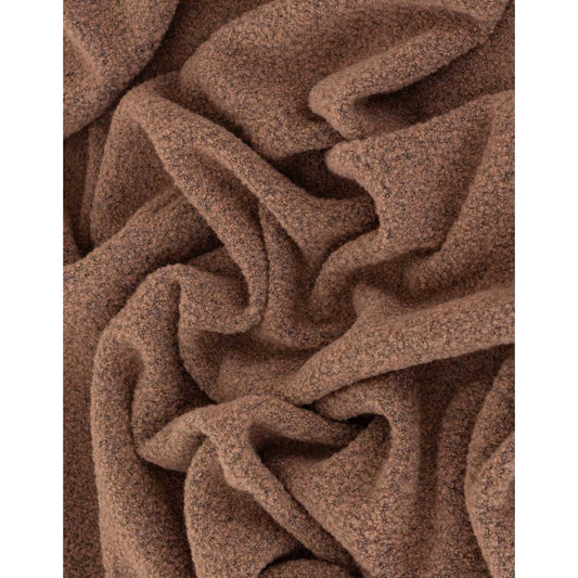 Wollen bouclé plaid Paris Brown – MoST Blankets (foto 2 van 4)
