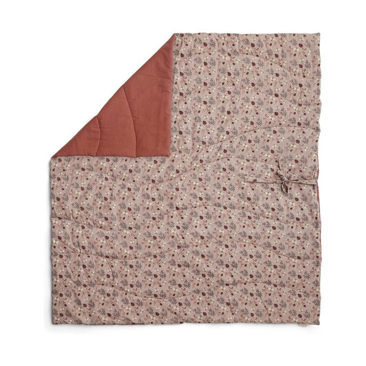 Birke speelmat – biologisch katoen – zand met bloemenbij