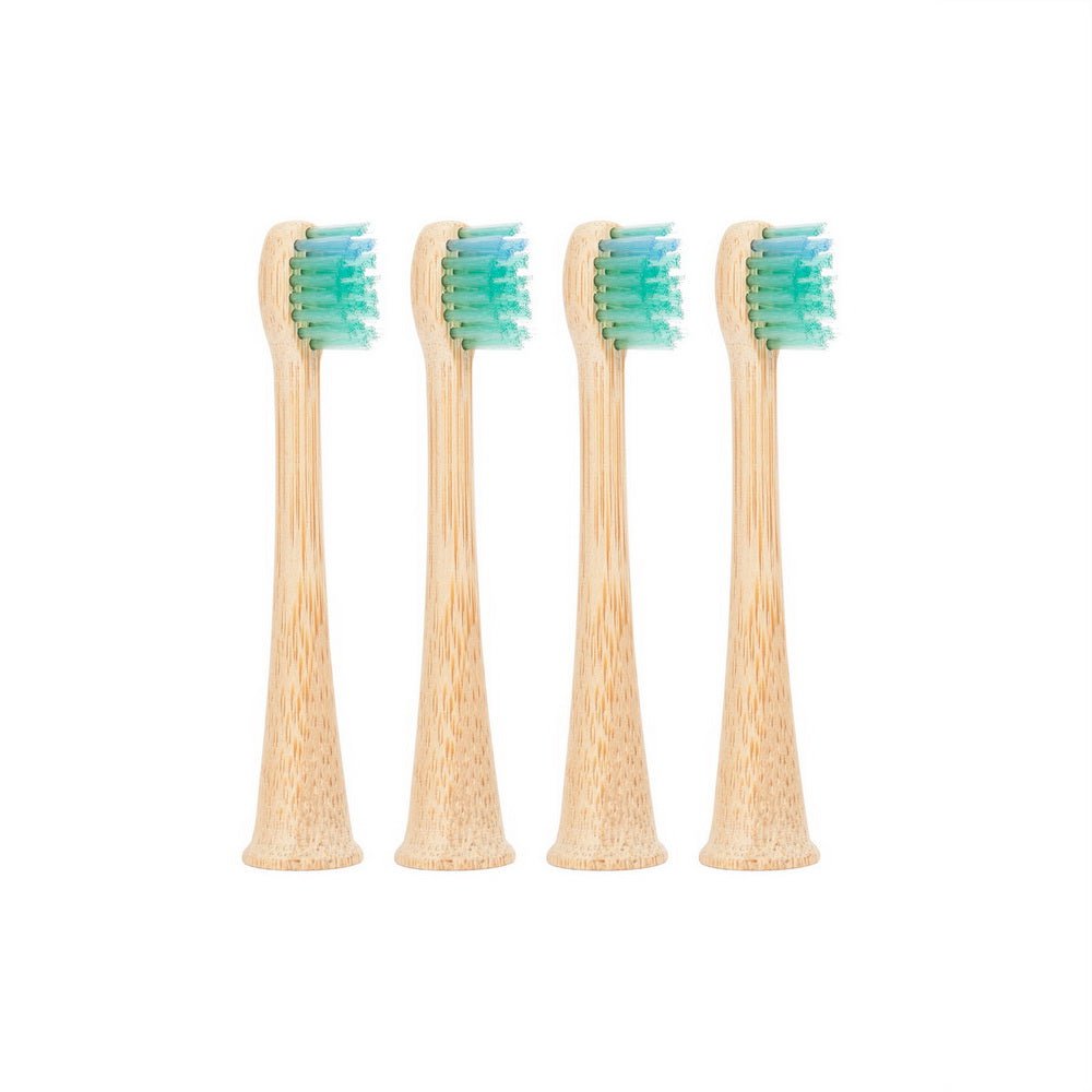 Green-Goose Sonicare Bamboe Opzetborstels Kinderen - 4 Stuks - Groen