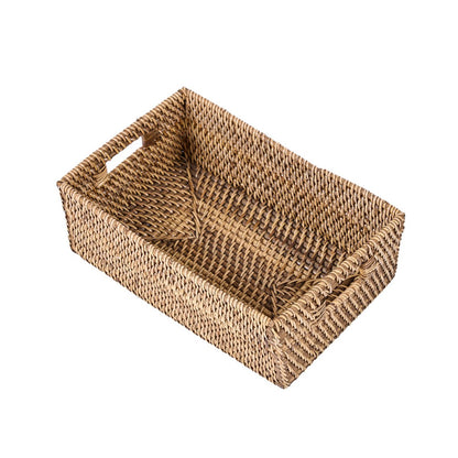 De rotan opberger - natuurlijk bruin