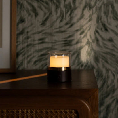 Leo Donkerbruine Oplaadbare Lamp