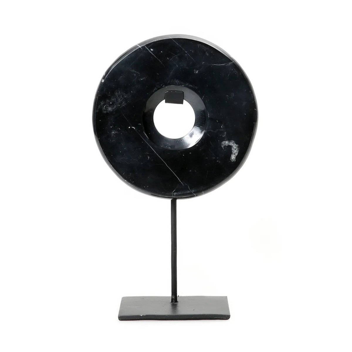 The Marble Disc on Stand - Zwart - M – Bazar Bizar Living (foto 4 van 4)