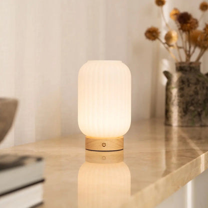 Lilly lichtbruine oplaadbare lamp