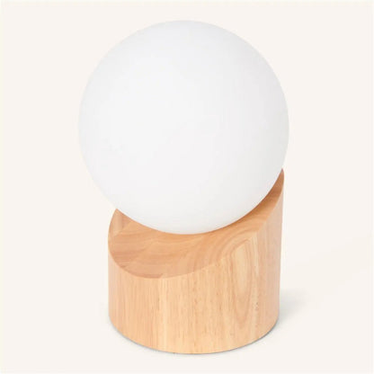 Quin Lichtbruine Houten Lamp