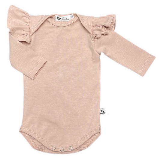 Rompertje Lange Mouw Ruffle Crepe