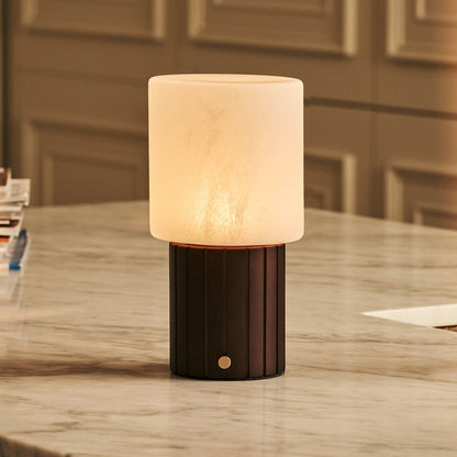 Ingmar Dark Brown Rechargeable Table Lamp | Cordless, 3 Light Colors & Dimmable