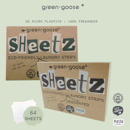 Green-Goose Wasstrips - 64 Strips - Ongeparfumeerd